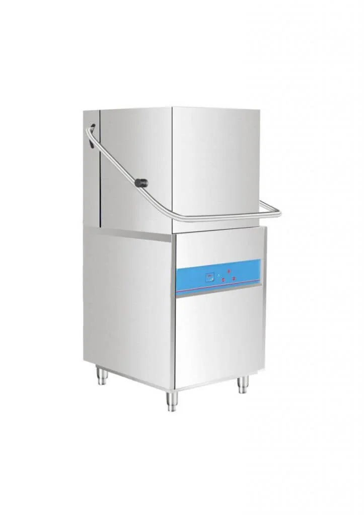 EHS-F1 Hood Type Dishwasher in operation