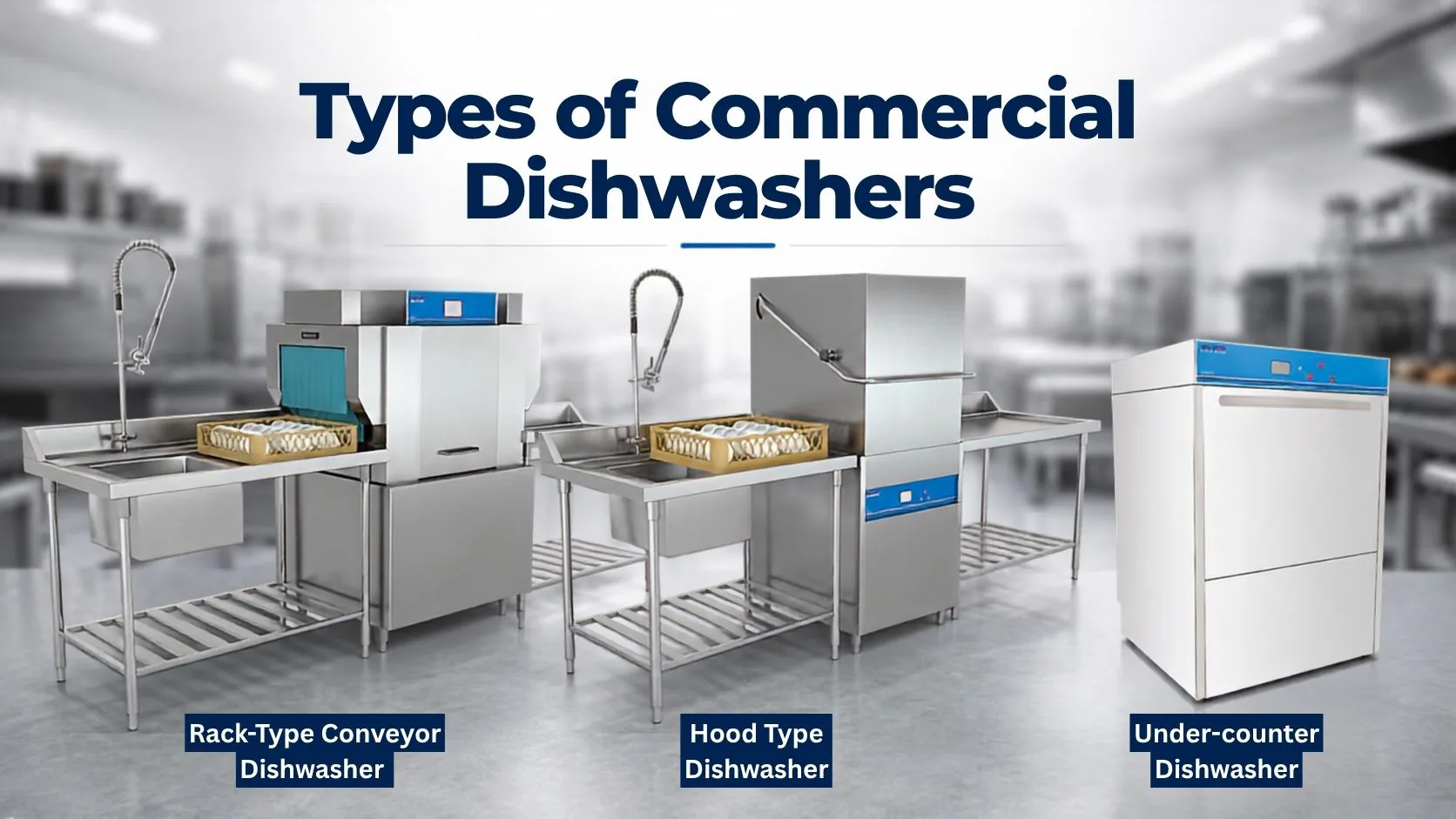 Choose the right commercial dishwasher that matches your kitchen's operations.