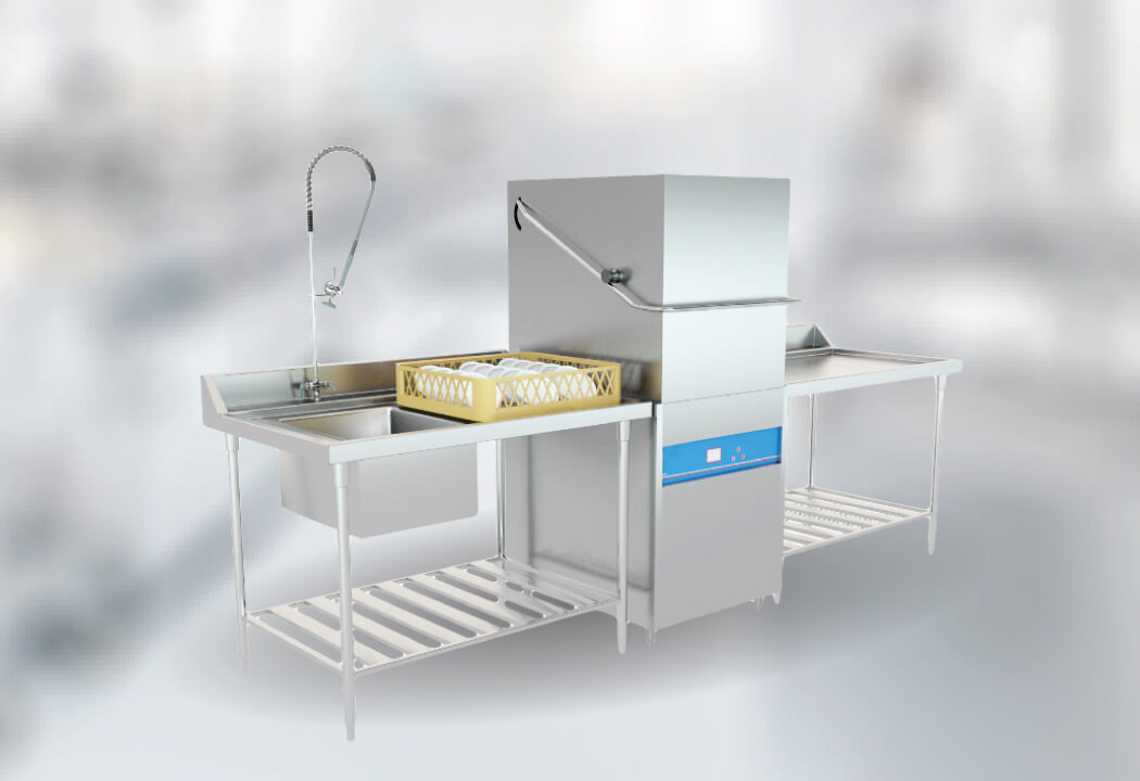 ECO-F1 hood type commercial dishwasher product photo