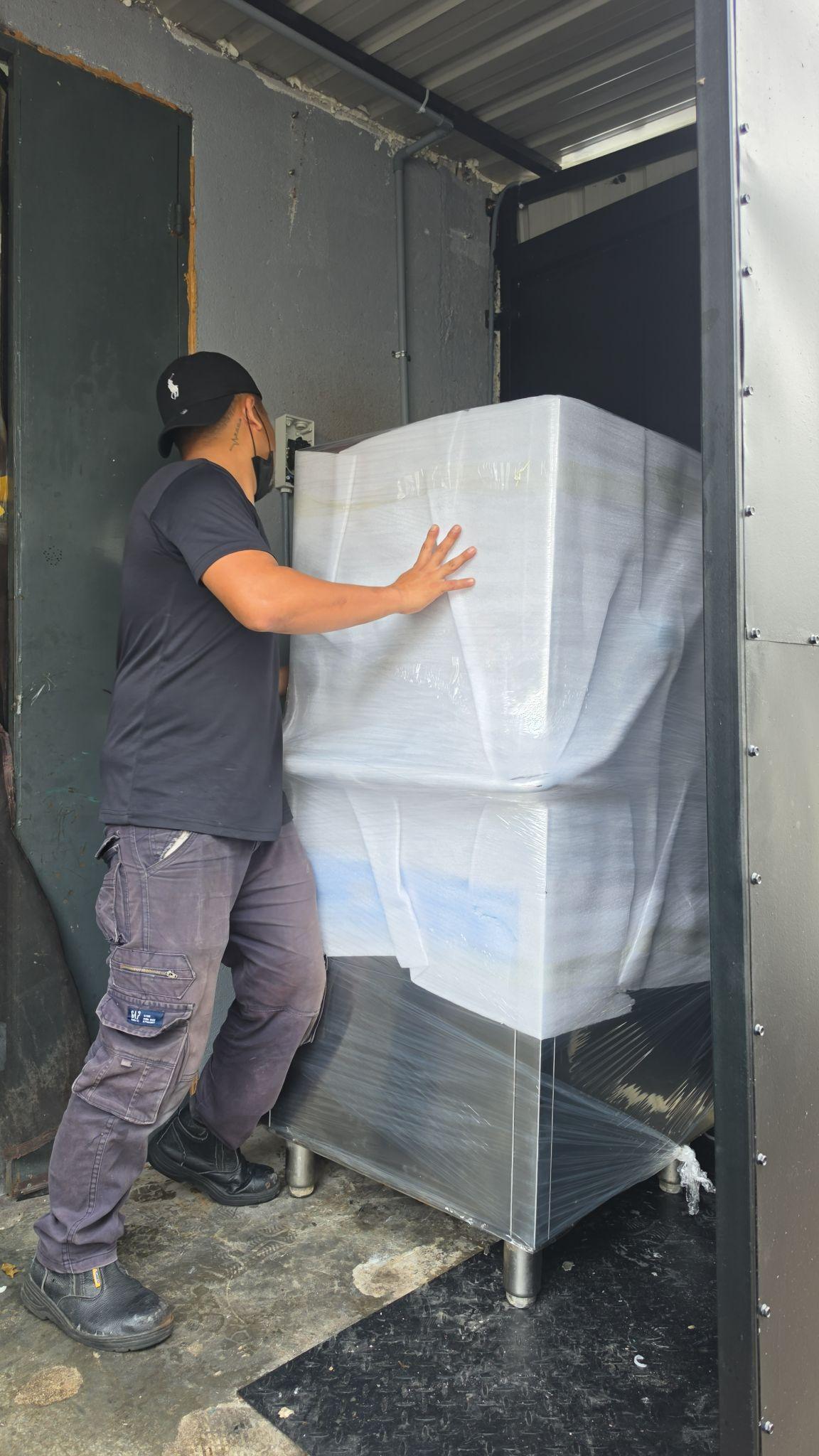 The dishwasher will be delivered to your business premises.