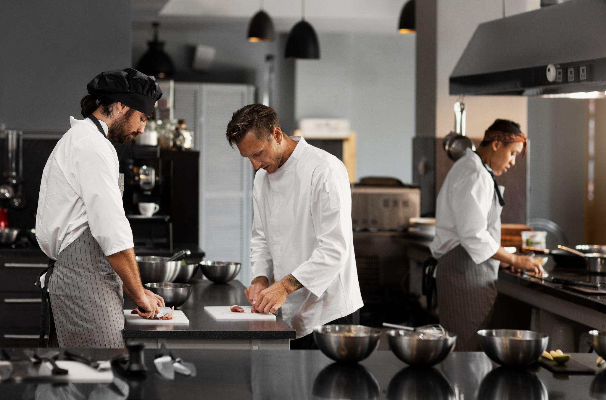 High-capacity commercial dishwashers built for the demands of hotel kitchens.